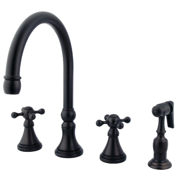 Widespread Kitchen Faucet, Oil Rubbed Bronze